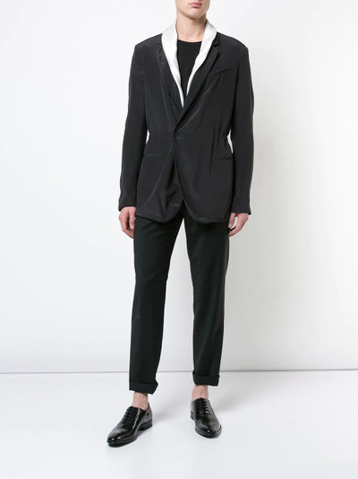 Haider Ackermann crepe de chine blazer outlook