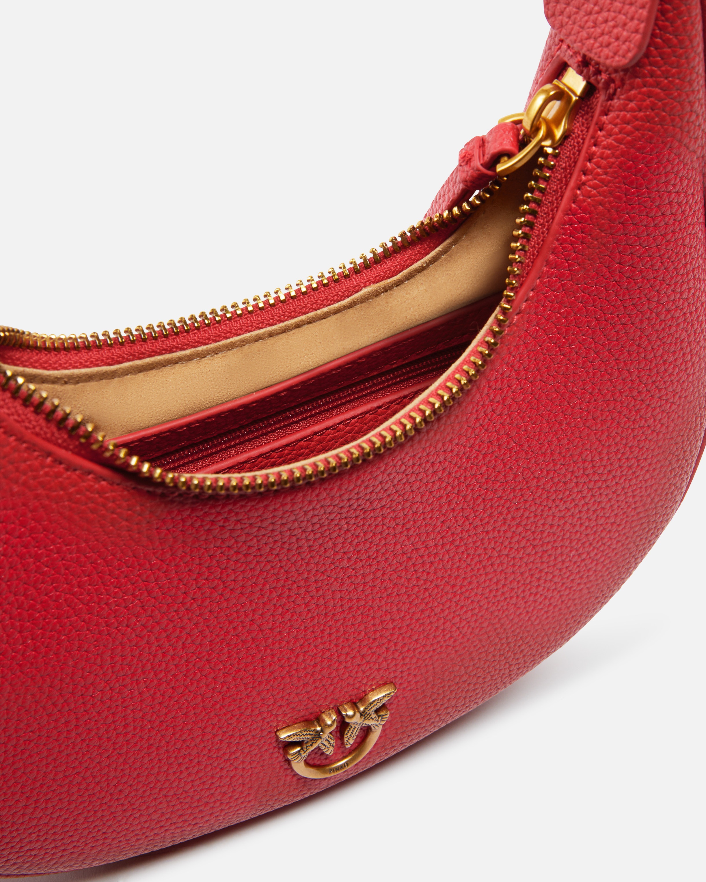 BRIOCHE BAG ROUNDED LEATHER SHOULDER BAG - 4
