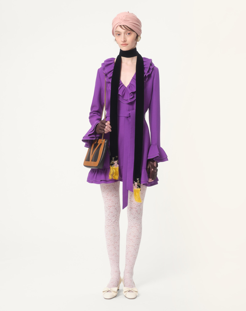 Valentino CREPE COUTURE SHORT DRESS outlook