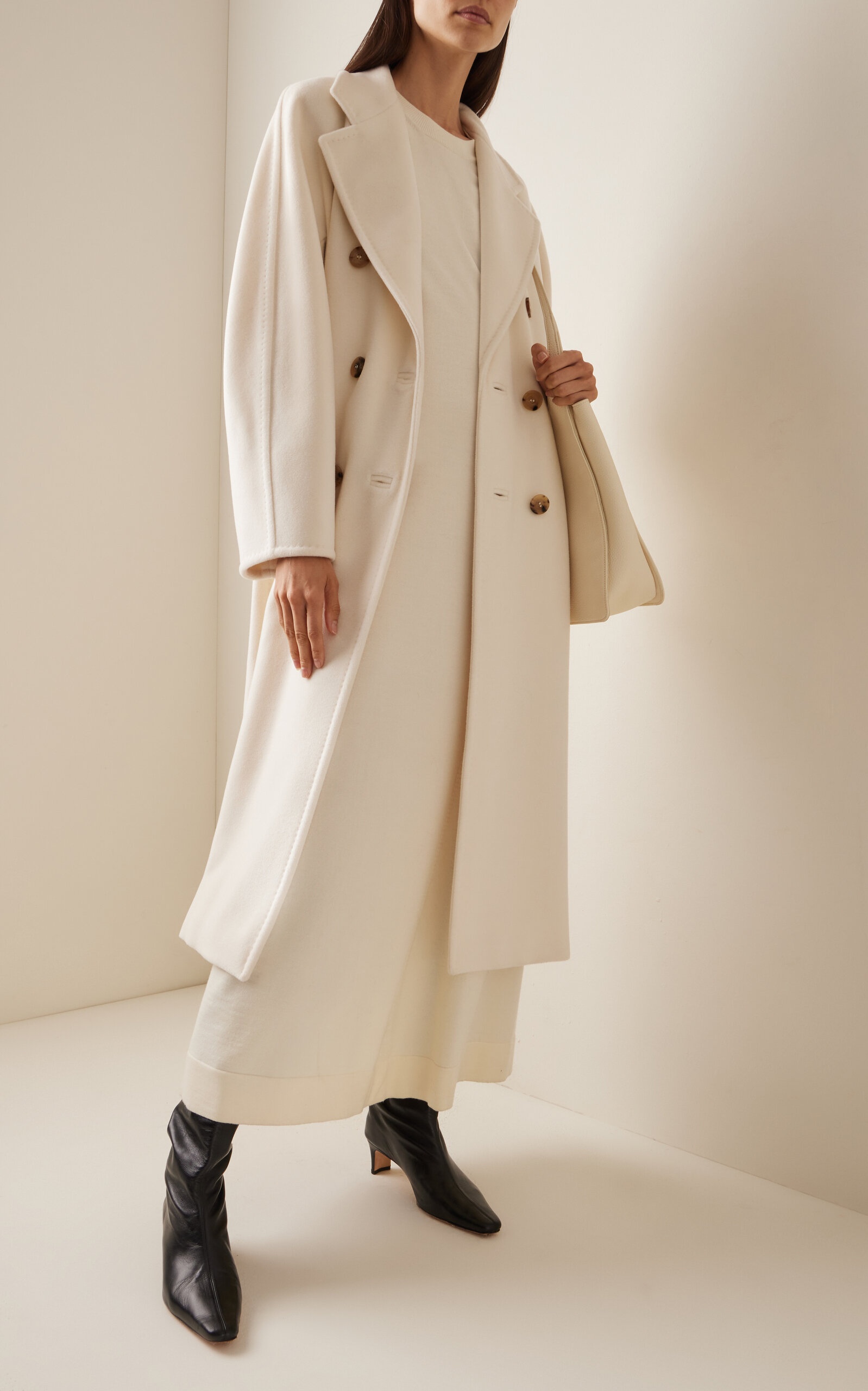 Icon Wool-Cashmere Coat white - 2