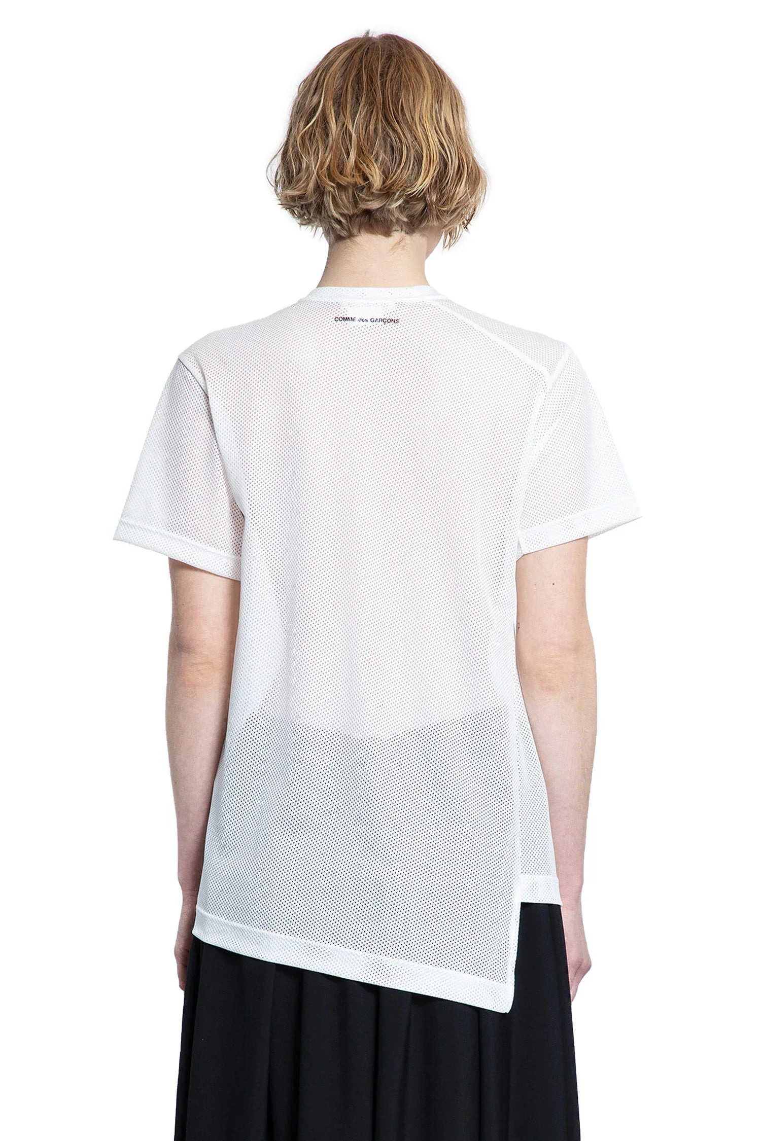 Asymmetric-Nylon-Mesh-T-Shirt - 3