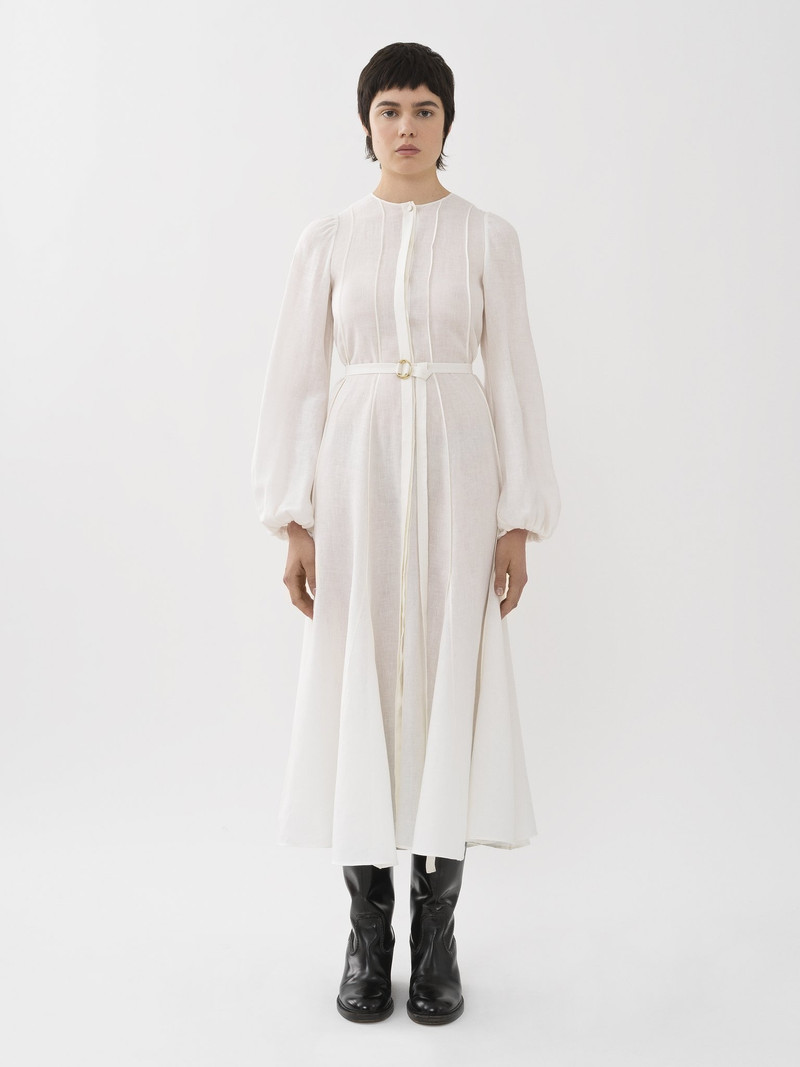Chloé PLEATED MIDI DRESS outlook