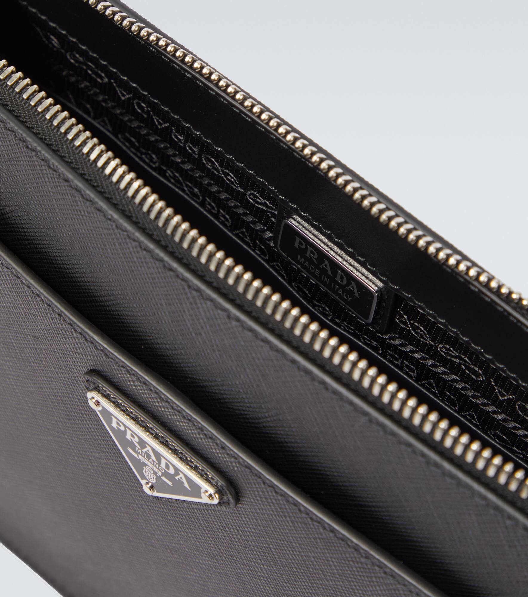 Saffiano leather pouch - 4