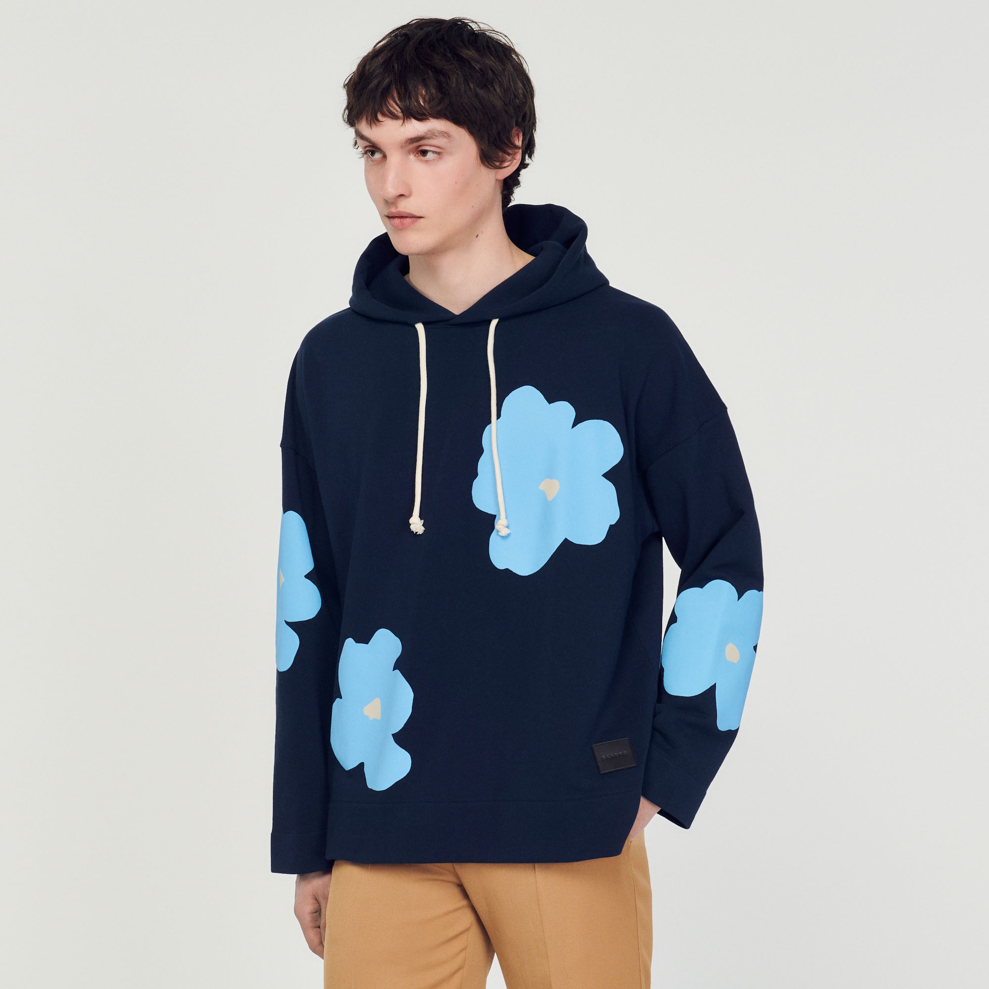 Floral pattern hoodie - 5