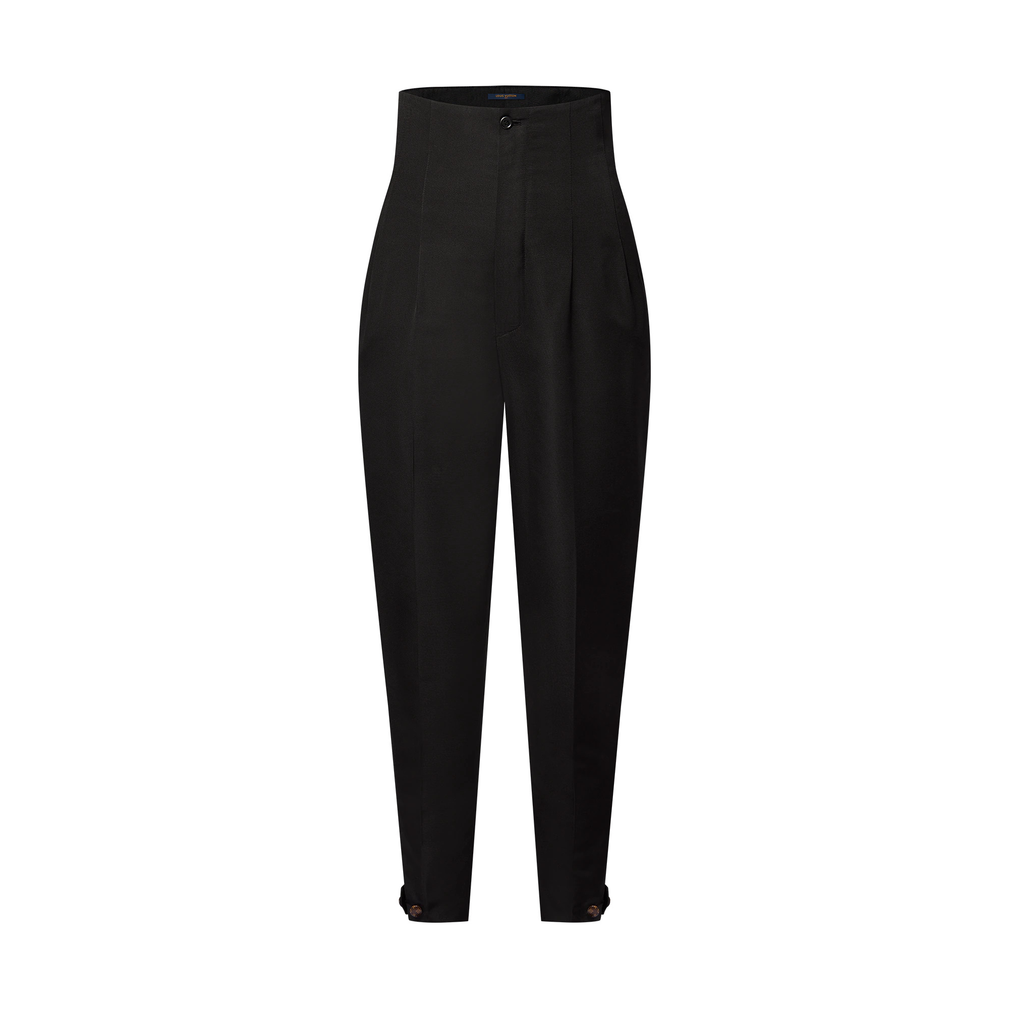 Fitted High Waist Carrot Pants - 1