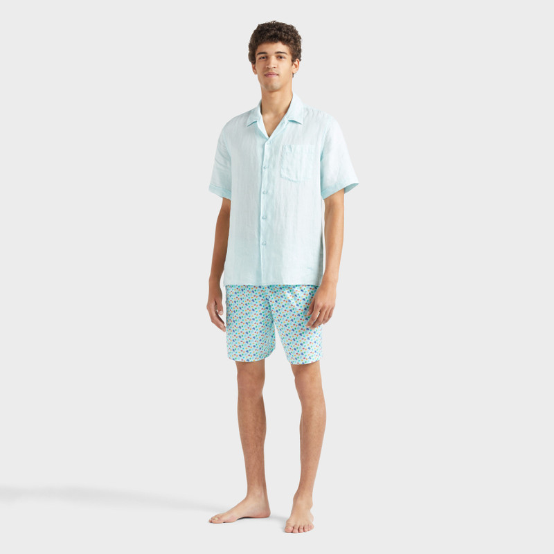 Vilebrequin Men Linen Shirt Natural Dye outlook