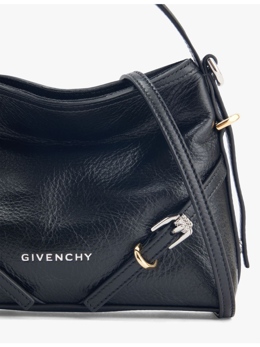 Voyou Nano leather cross-body bag - 4