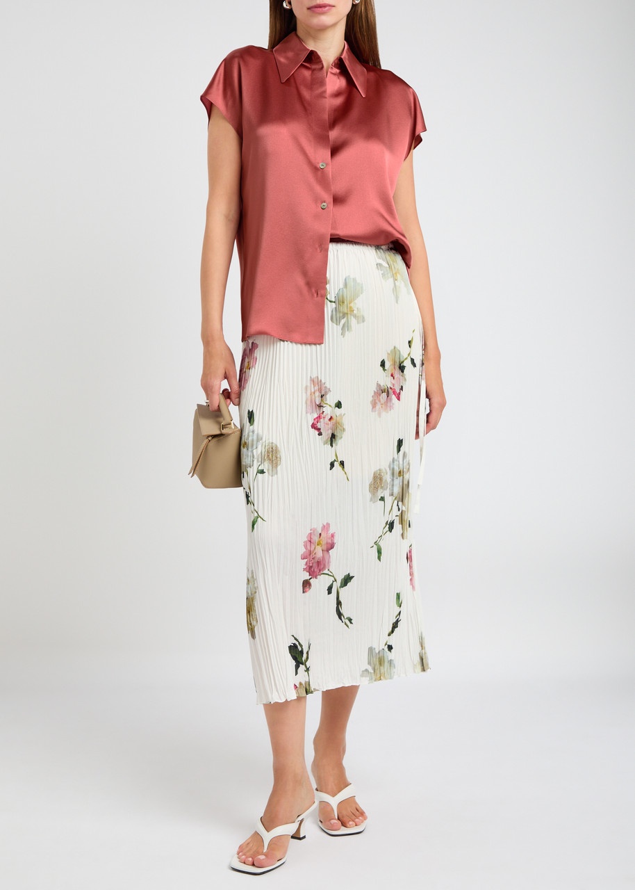 Vince Silk-satin Shirt - 4