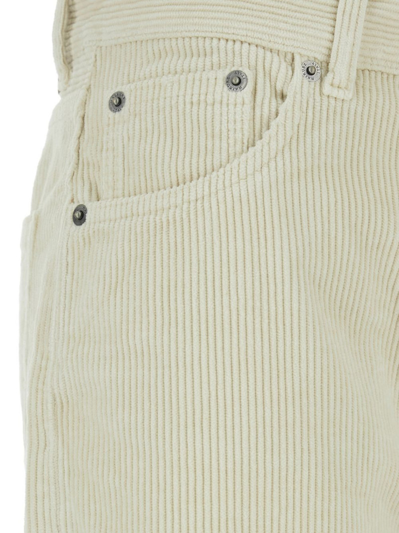 logo patch corduroy trousers 3