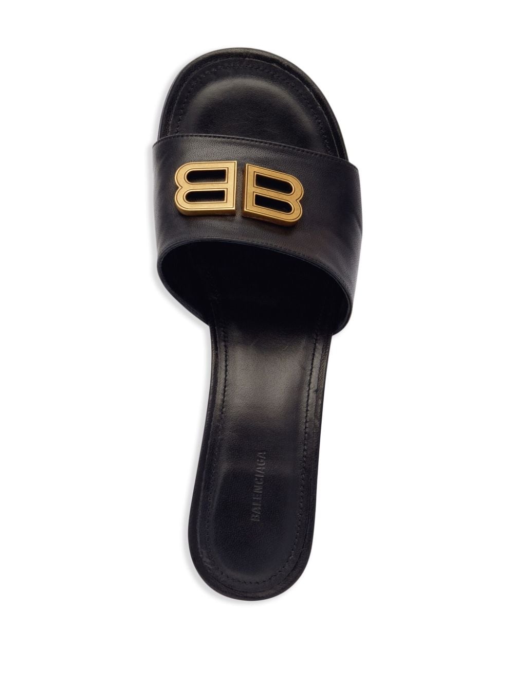 Groupie 50mm logo-plaque mules - 4