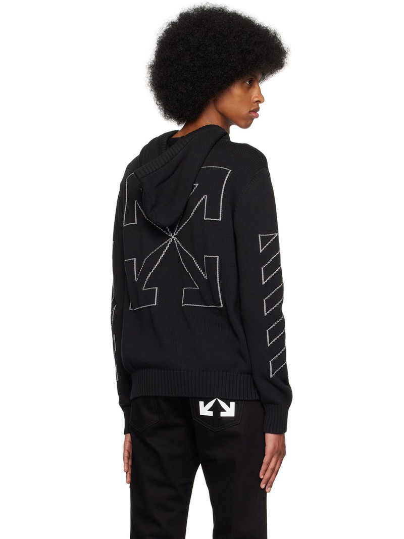 Black Diag Outline Hoodie 3
