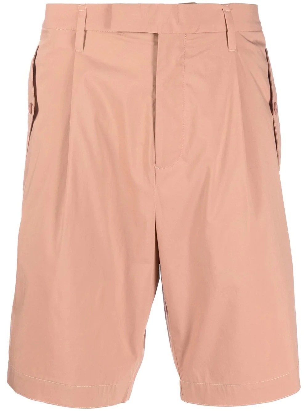 tailored cotton shorts - 1