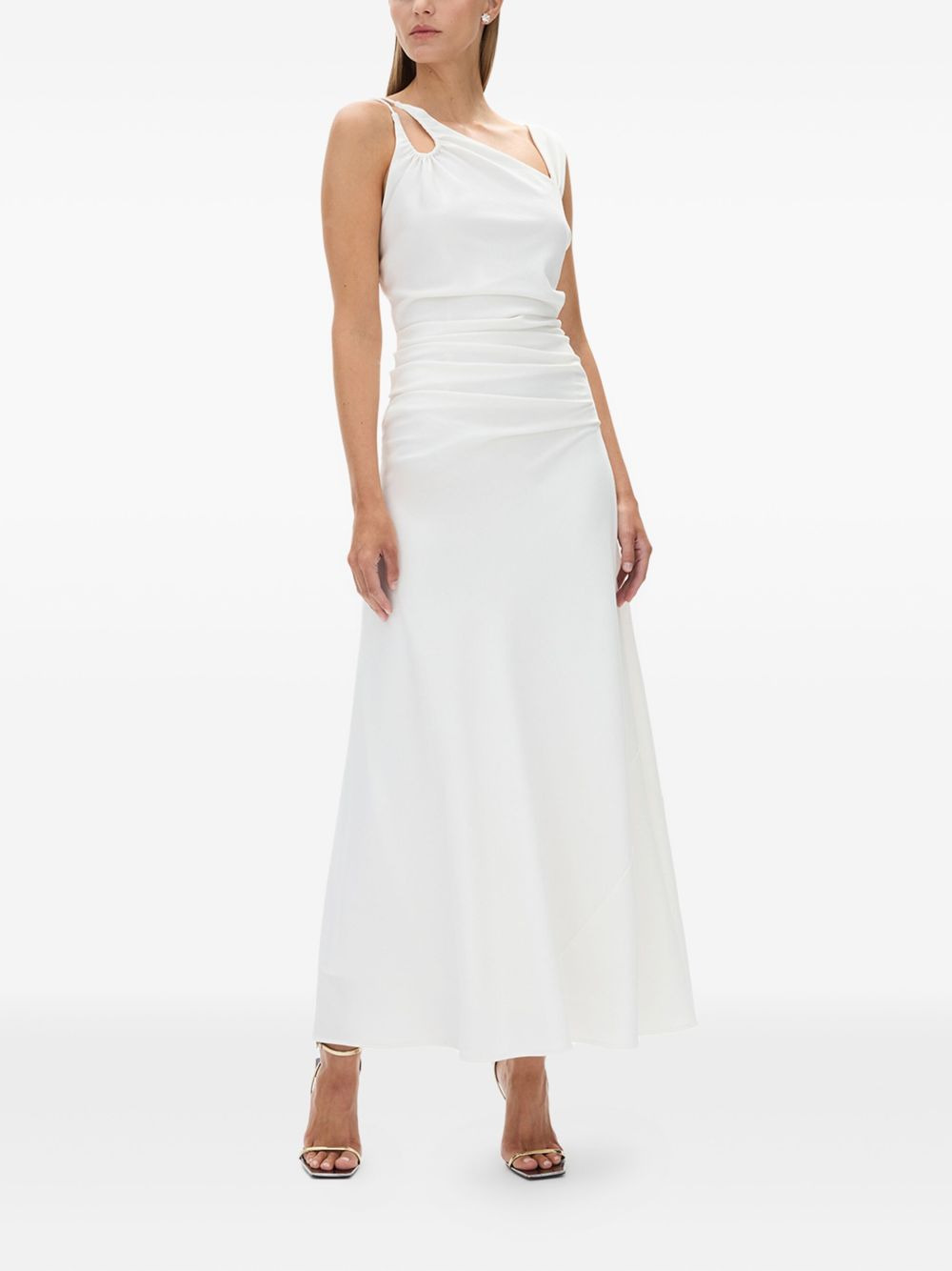 Fitz asymmetric draped midi dress - 2