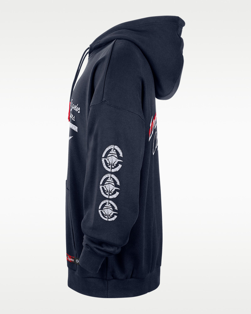 LA Clippers Courtside Men's Jordan NBA Club Premium Pullover Hoodie 3