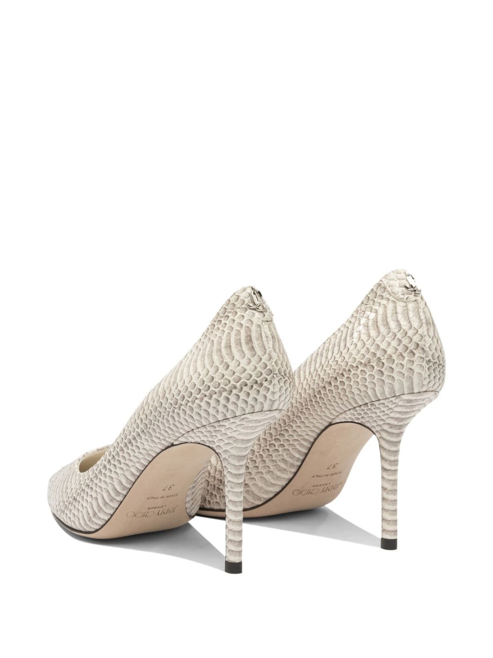 85mm Love snakeskin-effect pointed-toe pumps - 4