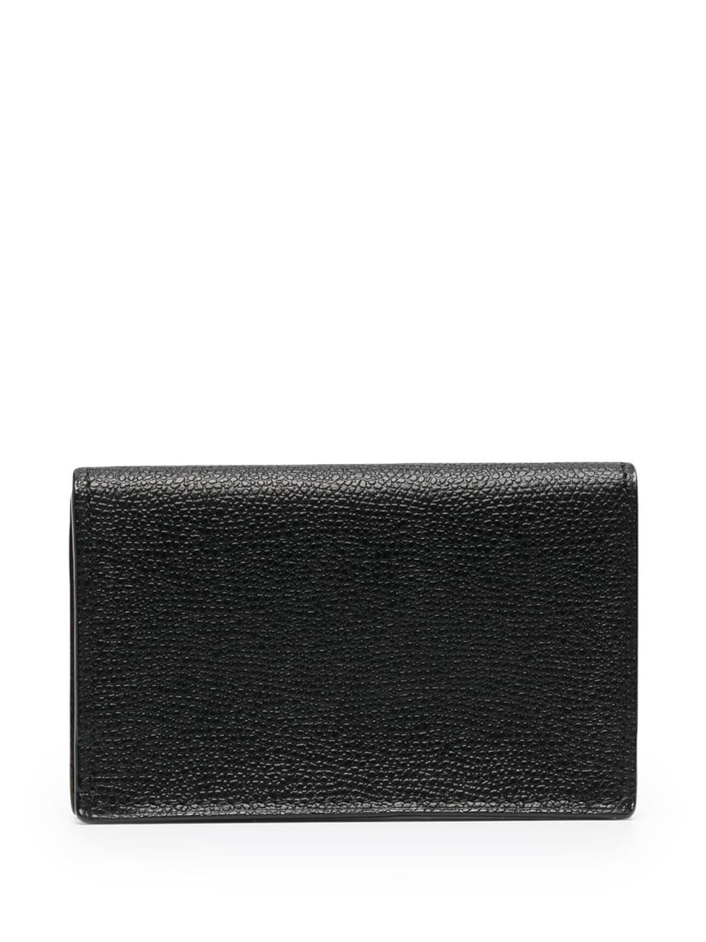 textured leather wallet - 2