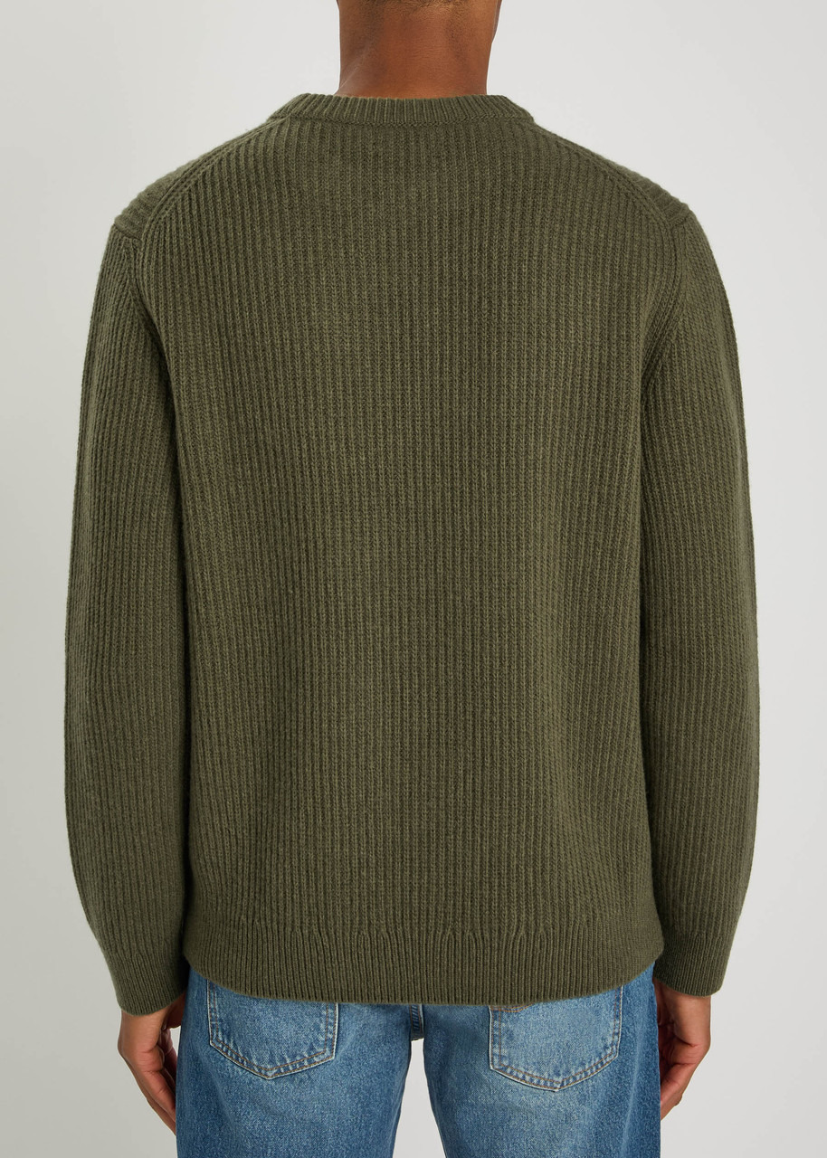 Nudie Jeans August Ribbed-knit Wool Sweatshirt - 3