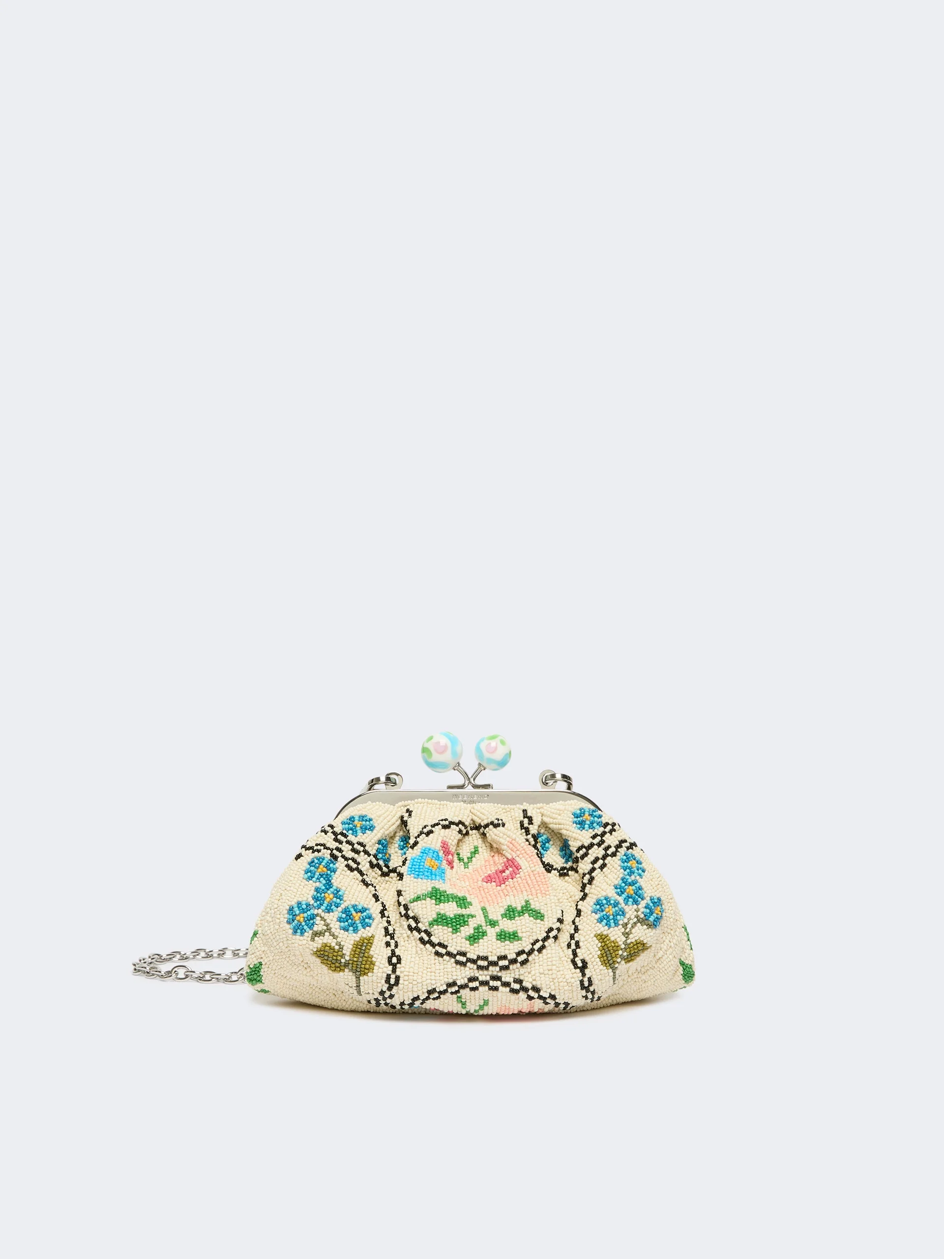 FAVELLA Extra-small Pasticcino Bag embroidered with beads - PINK - 1