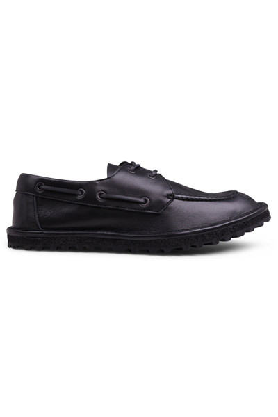 Dries Van Noten LEATHER LACE UP SHOES | BLACK outlook