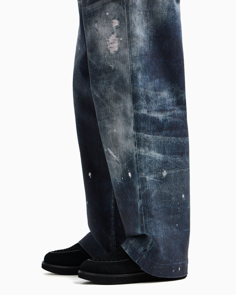 NEW YORK CAPSULE COLLECTION JEANS IN PRINTED ORGANIC DRILL 5