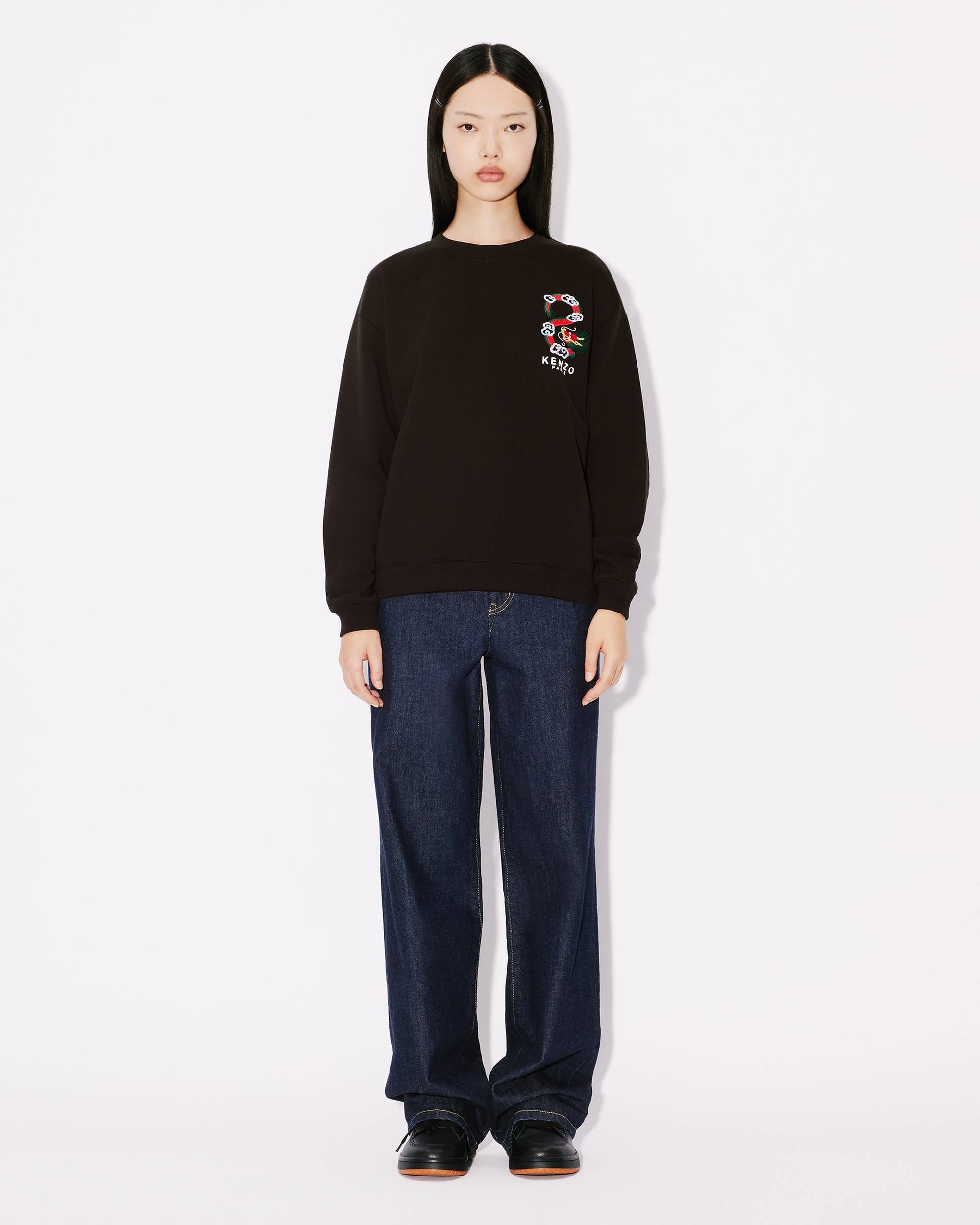 'Year of the Dragon Crest' embroidered regular sweatshirt - 5