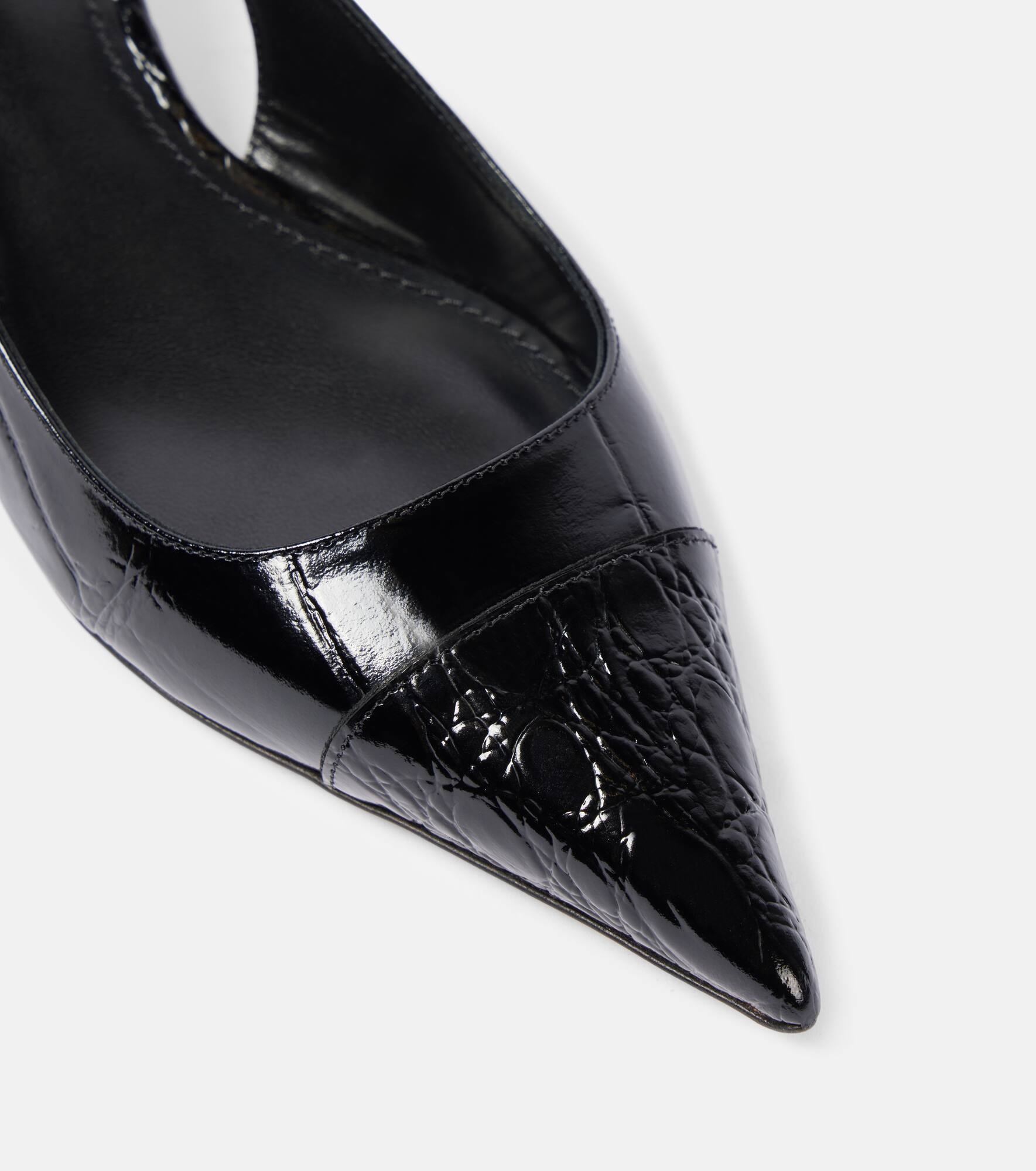 Miranda 35 patent leather slingback pumps - 5