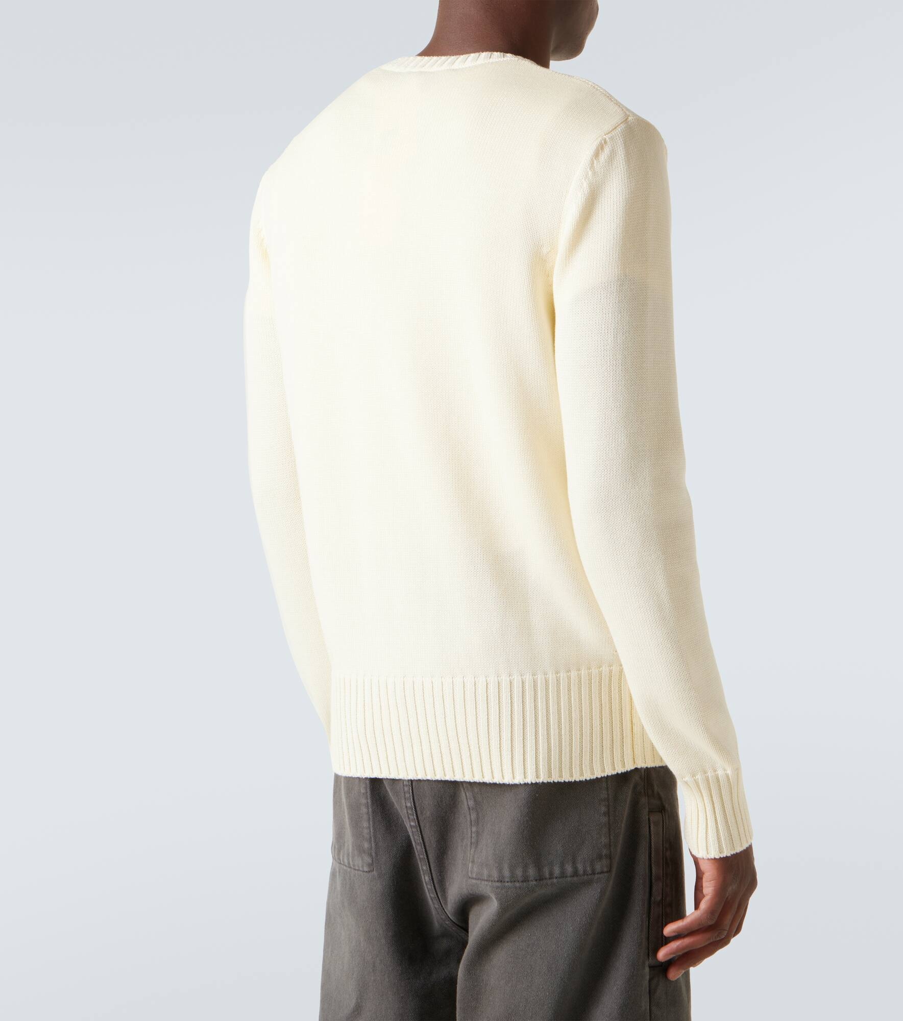 Logo cotton sweater - 4