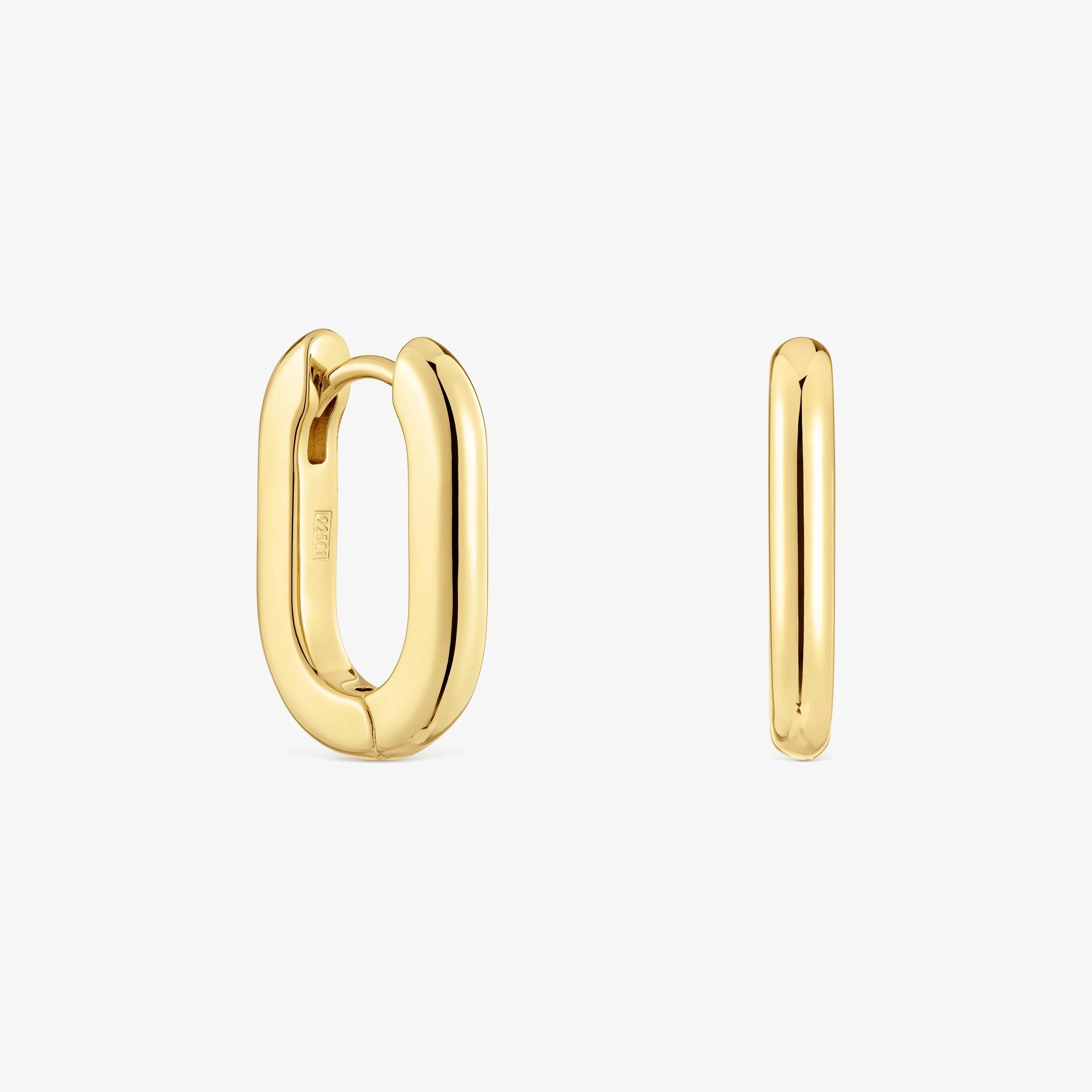 Short 18.2 mm Hoop earrings with 18K gold vermeil TOUS Basics - 1