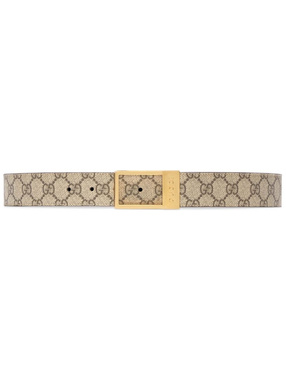 GG canvas buckled belt - 1