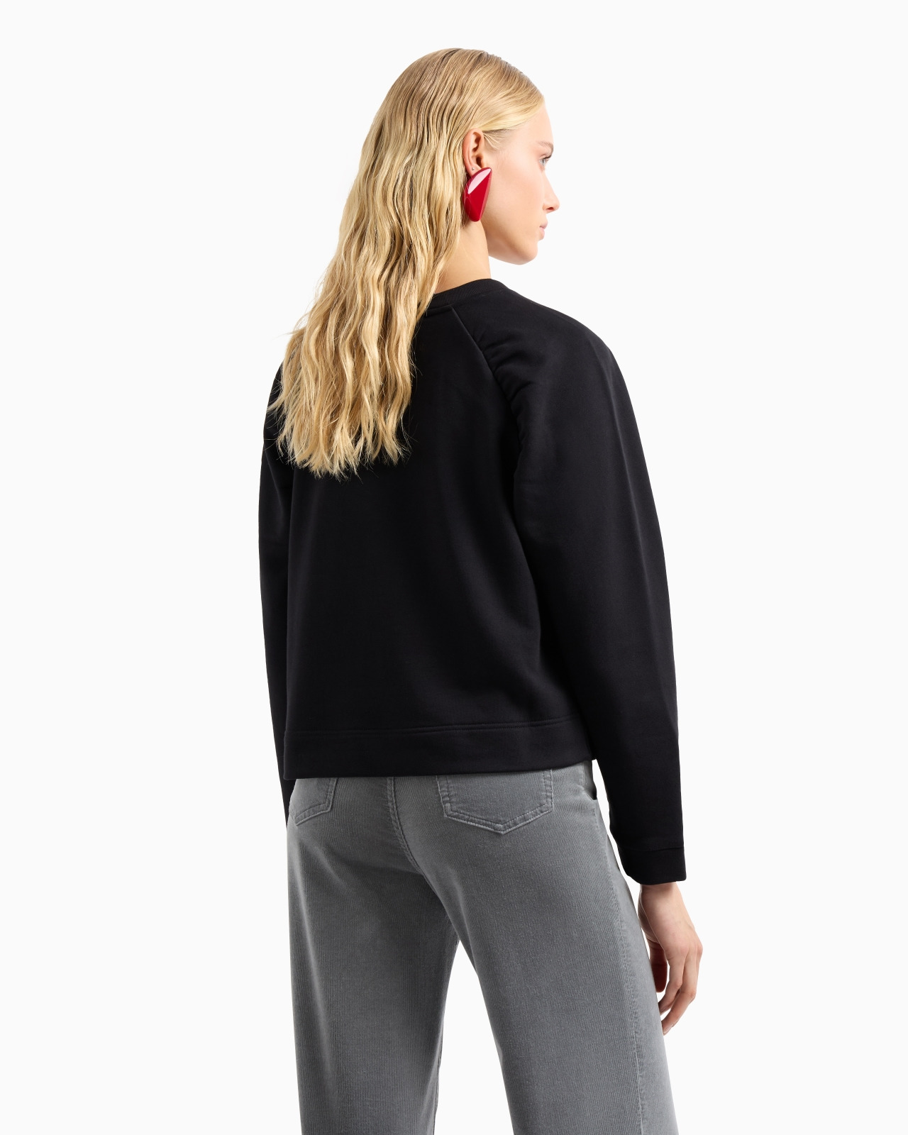 ASV organic French terry sweatshirt with shiny rubberised eagle - 3