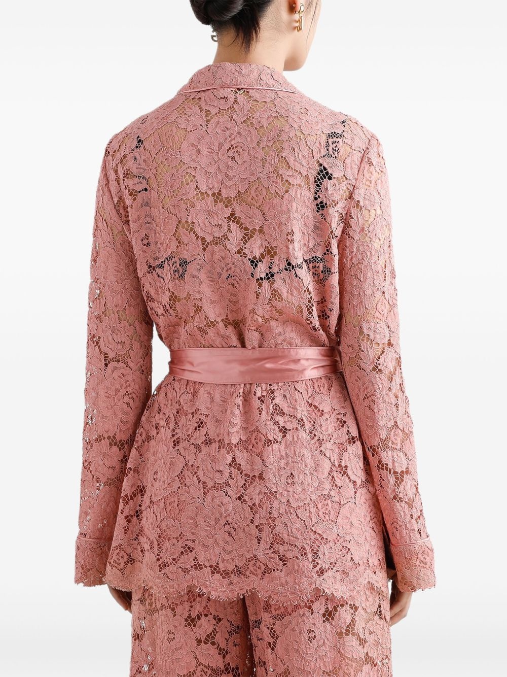 floral-lace shirt - 4