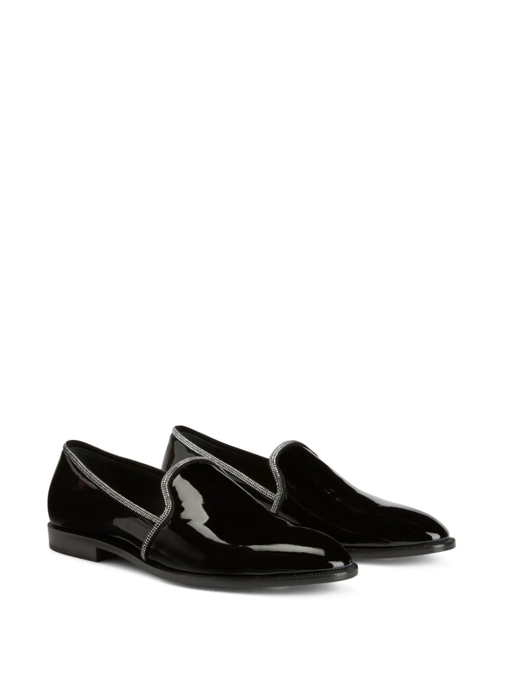 Ariees crystal-embellished leather loafers - 2