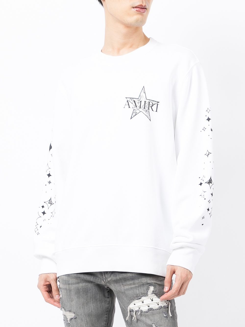 Paisley Star-print crew-neck sweatshirt - 4