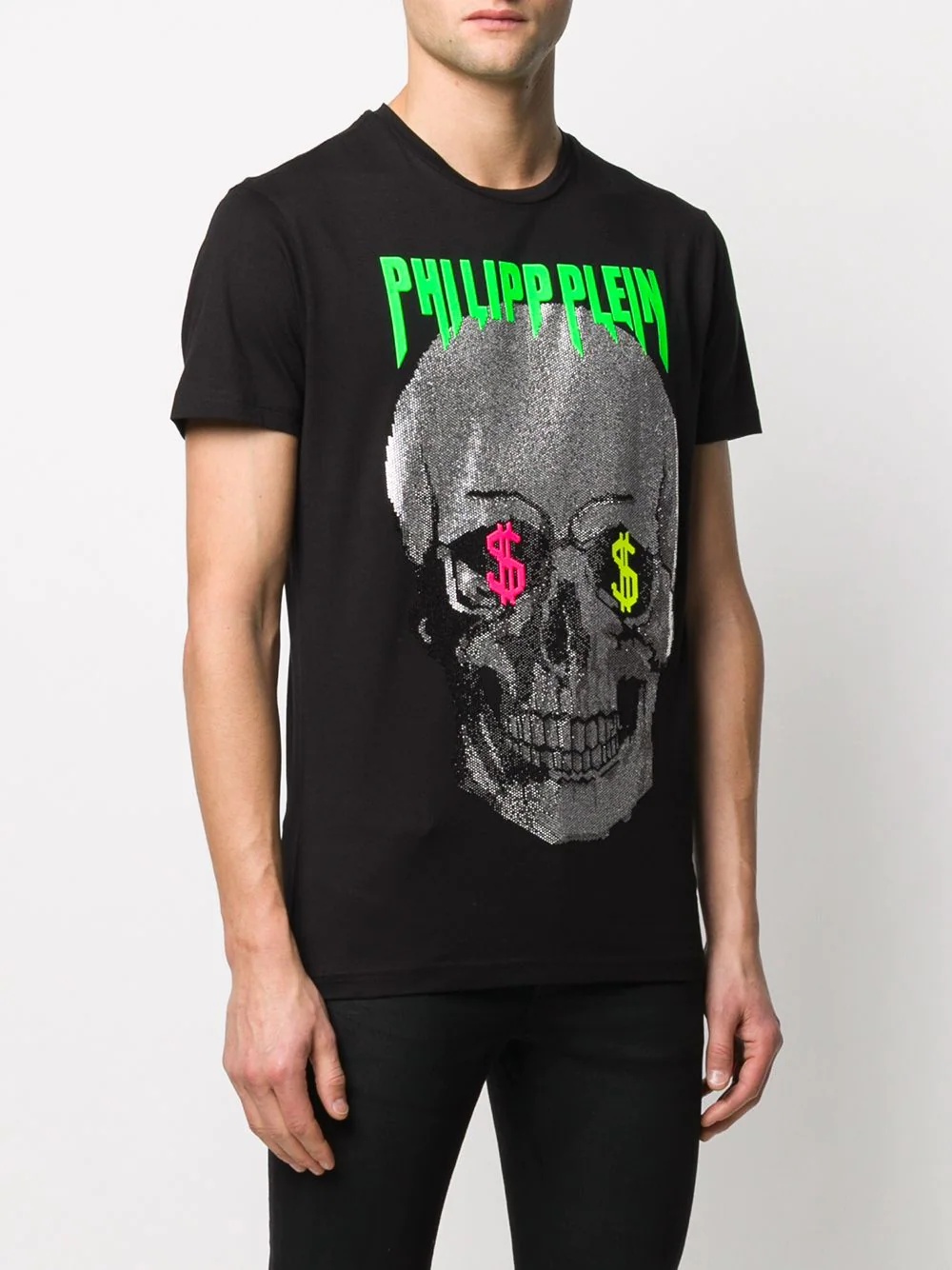 embellished skull print T-shirt - 3