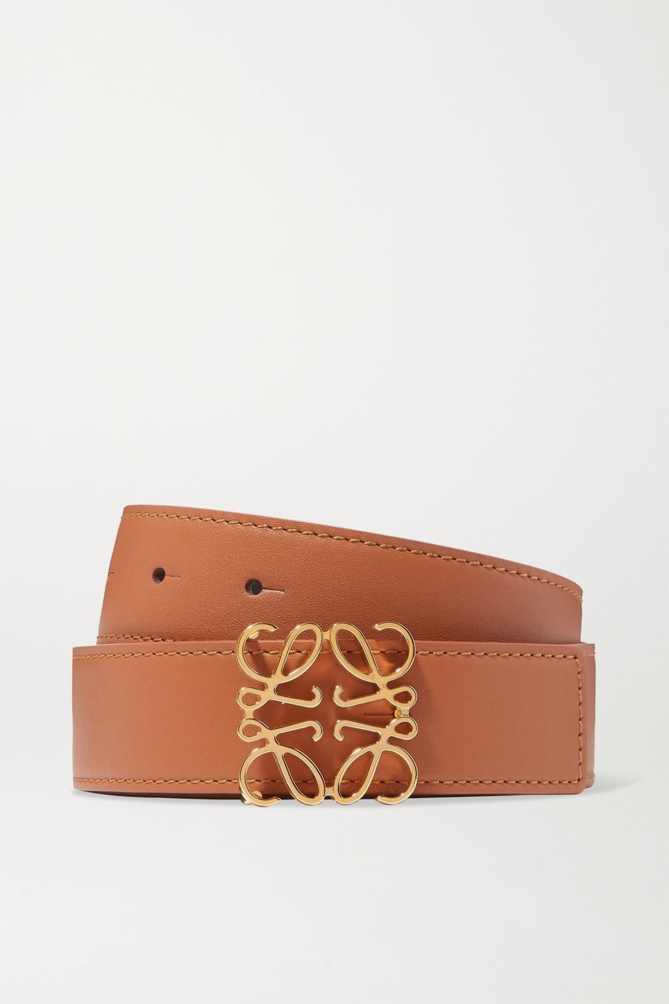 Embellished leather belt - 1