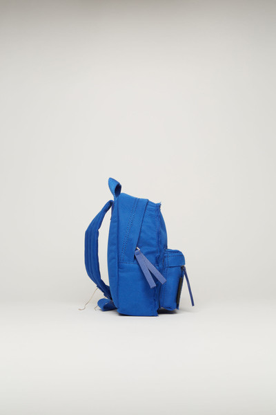 Acne Studios Mini backpack deep blue outlook
