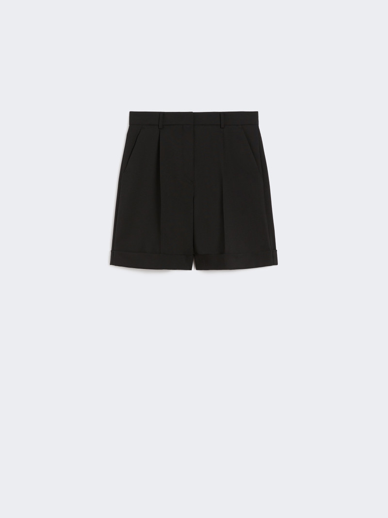 BUSSOLA1234 Wool canvas Bermuda shorts 1