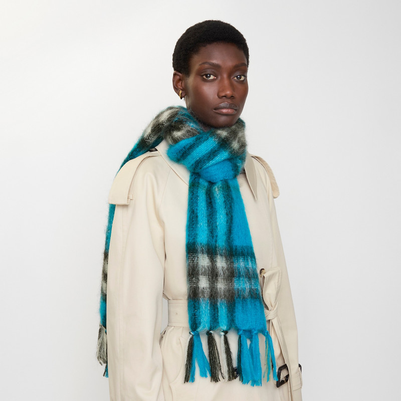 Burberry Check Mohair Wool Scarf outlook