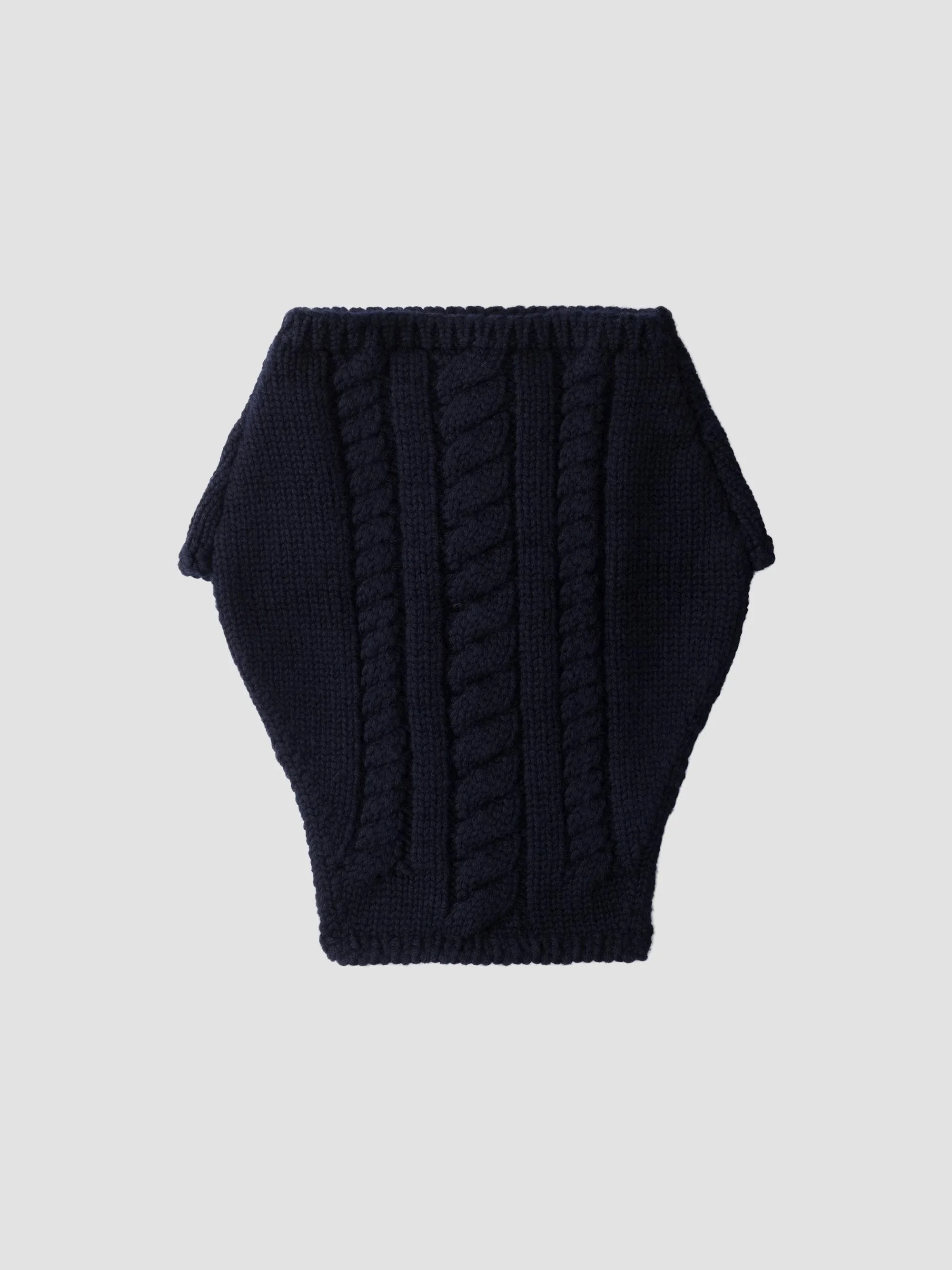Men's Wool Neck Warmer - Blue - 1