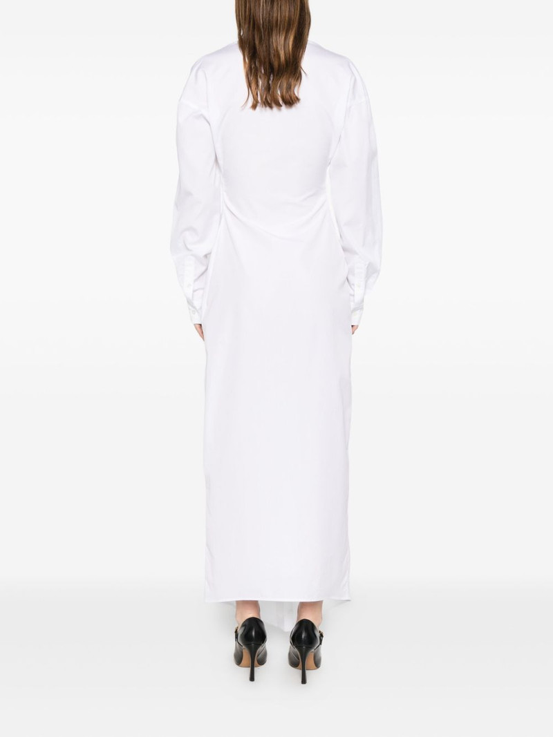 dragged neckline shirt dress 4