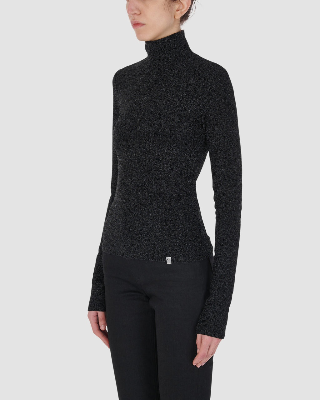 SHIMMER HIGH NECK TOP - 3