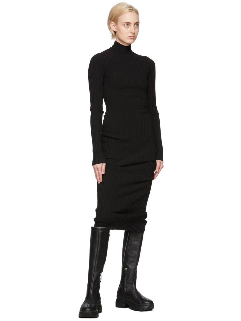 Giuseppe Zanotti Black Leather Zip Detail Tall Boots outlook