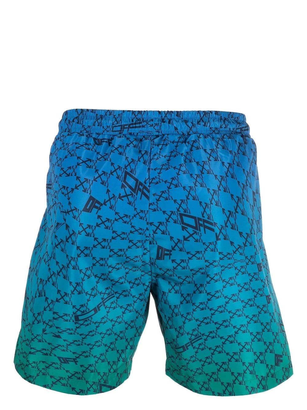 Arrows monogram-print swim trunks - 2