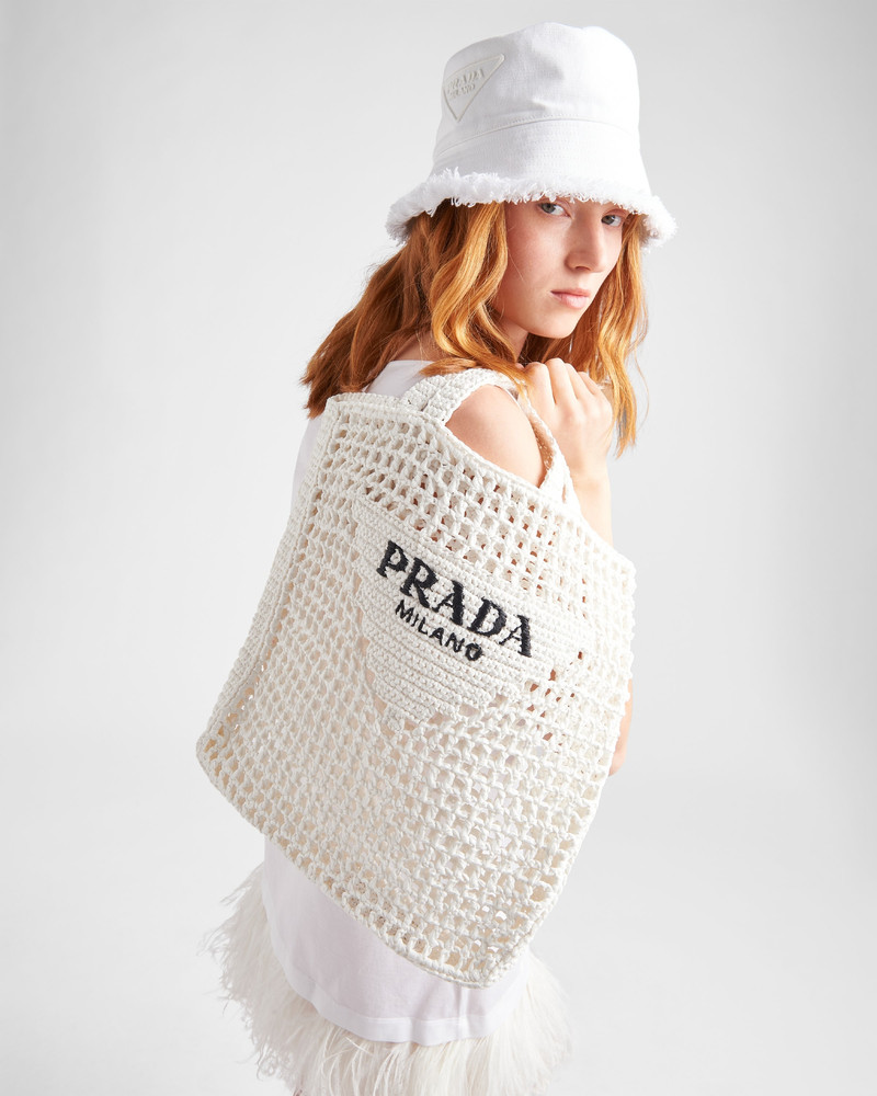 Prada Crochet tote bag outlook
