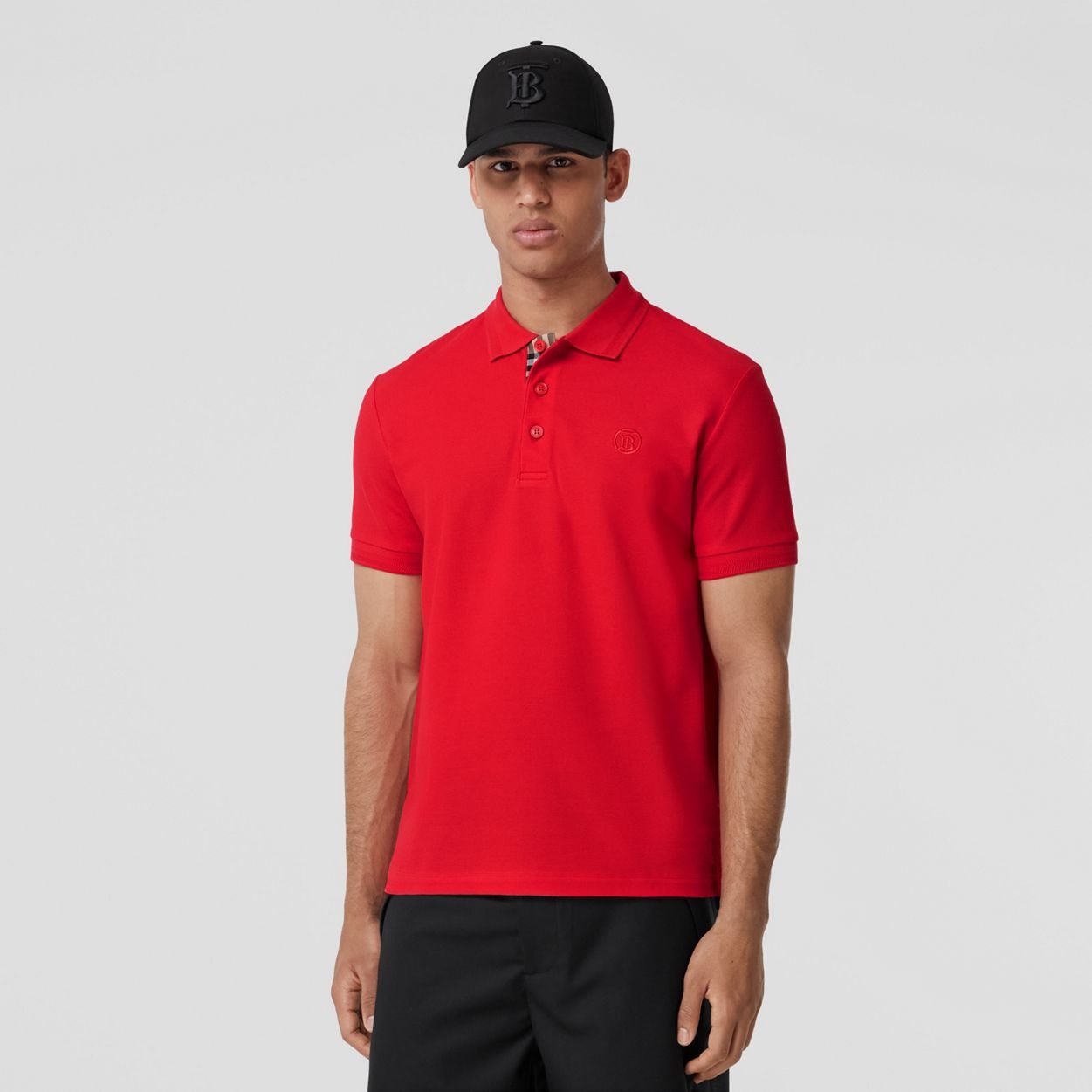 Monogram Motif Cotton Piqué Polo Shirt - 5