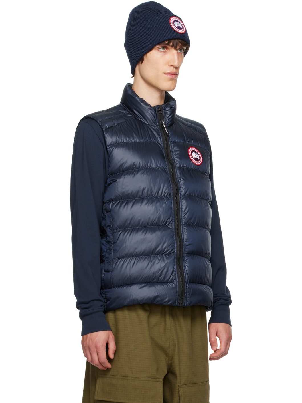 Navy Crofton Down Vest - 2