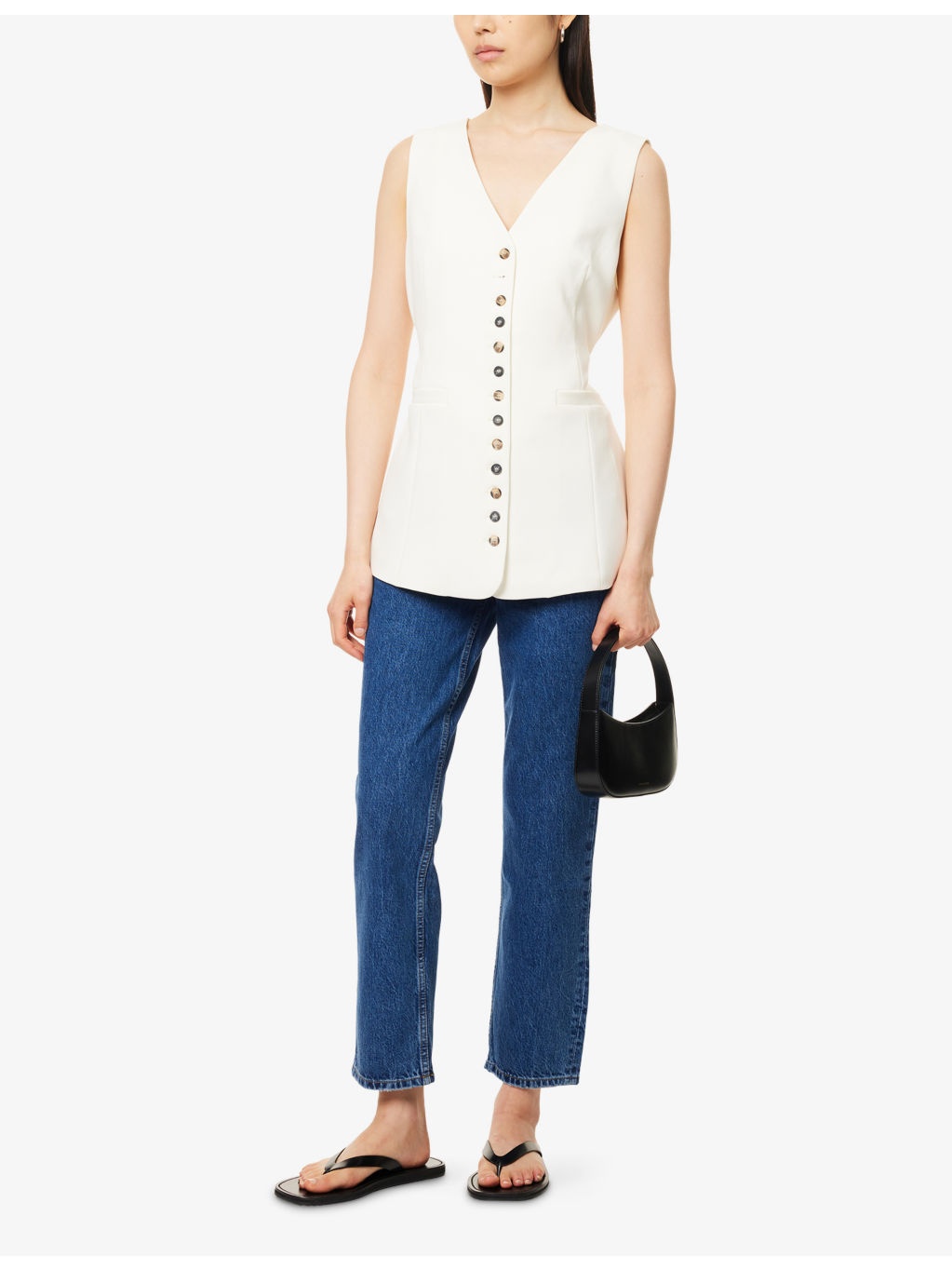 Kate High-Rise Straight-Leg Denim Jeans - 2