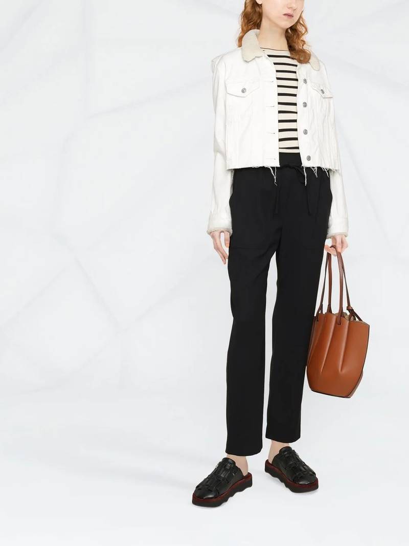 Etro slim-fit tie-fastening trousers outlook