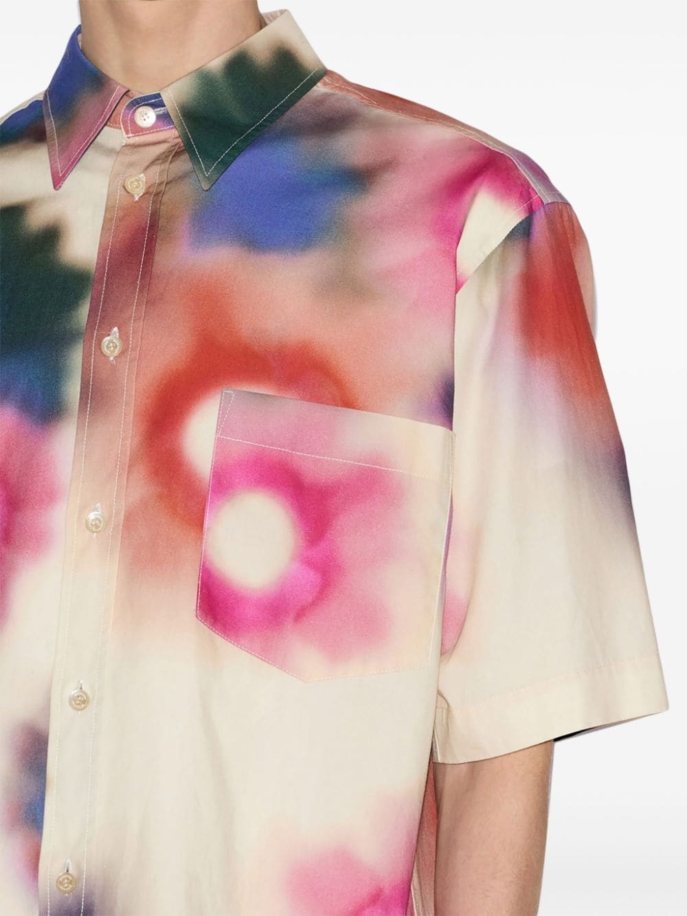 Labilio watercolour-print shirt - 5