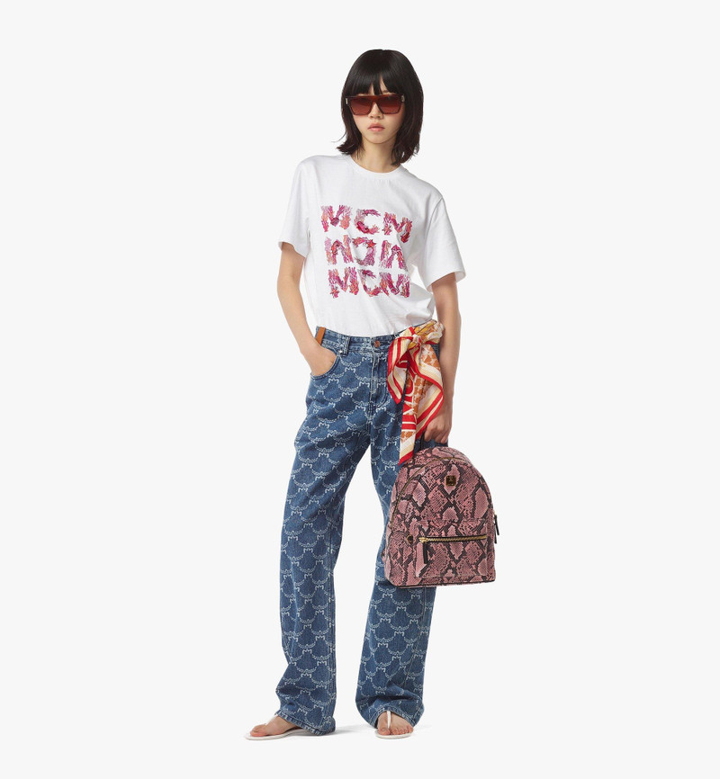 MCM Stark Backpack in Python Print Canvas outlook